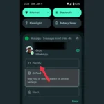 An arrow highlighting the Priority option