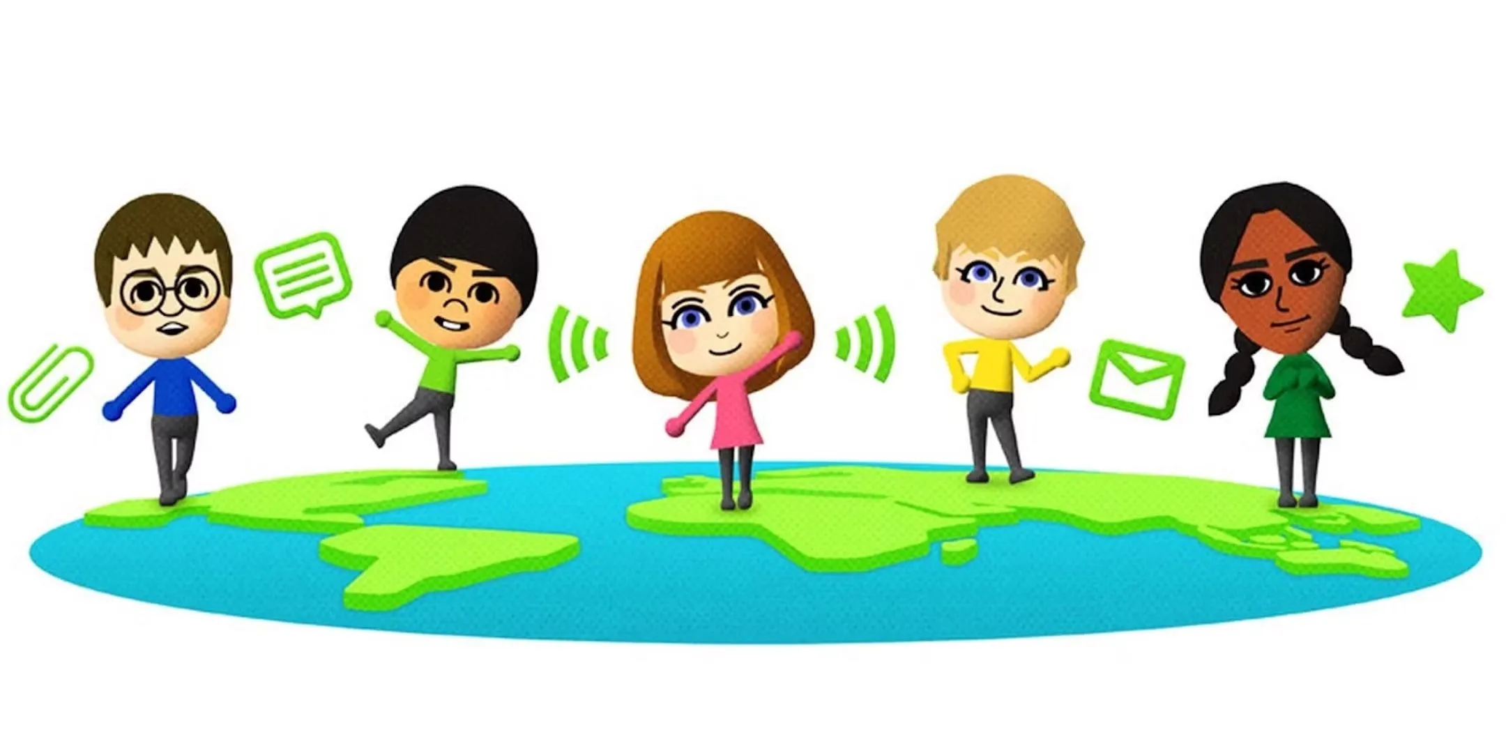 Ảnh quảng bá Miiverse của Wii U, minh họa tiềm năng cho một nền tảng xã hội trên Nintendo Switch 2.