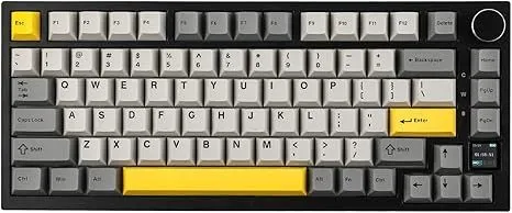 Bàn phím cơ không dây Ajazz AK820 Pro 75% với màn hình TFT hiển thị GIF.