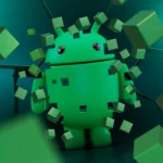 Biểu tượng Android được tái tạo dưới dạng các khối ghép, thể hiện sự đổi mới và cập nhật liên tục của Android Canary.