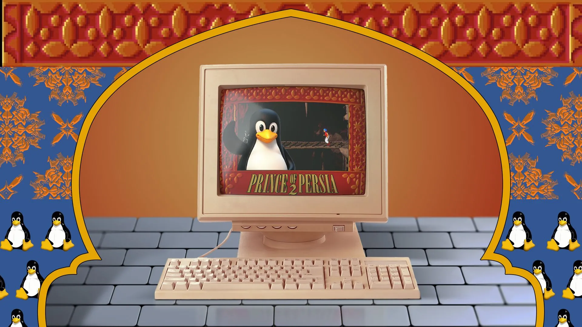 Biểu tượng Minigalaxy với hình ảnh một nhân vật hoạt hình của tựa game Prince of Persia retro