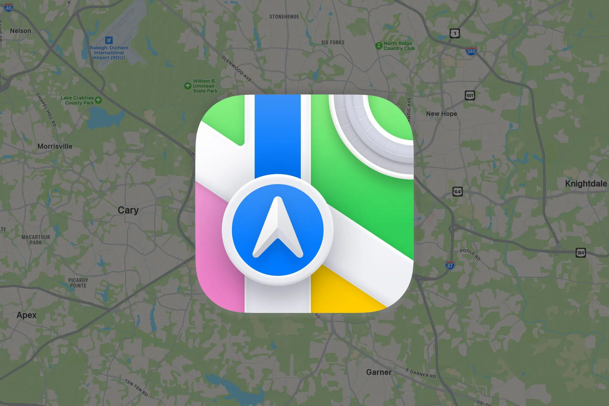 Biểu tượng ứng dụng Apple Maps.