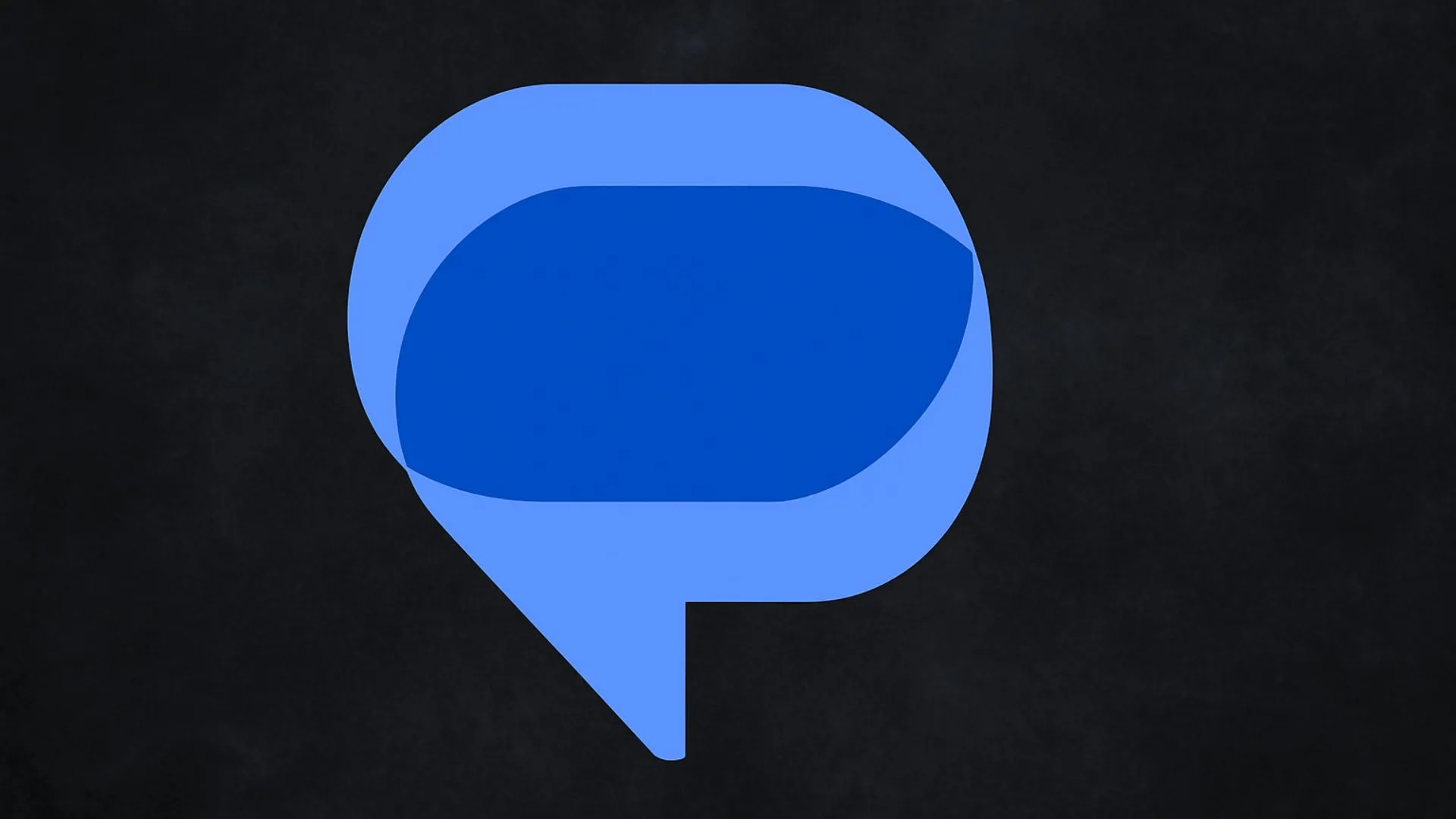 Biểu tượng ứng dụng Google Messages nổi bật trên nền tối, biểu trưng cho sự phát triển của nền tảng tin nhắn