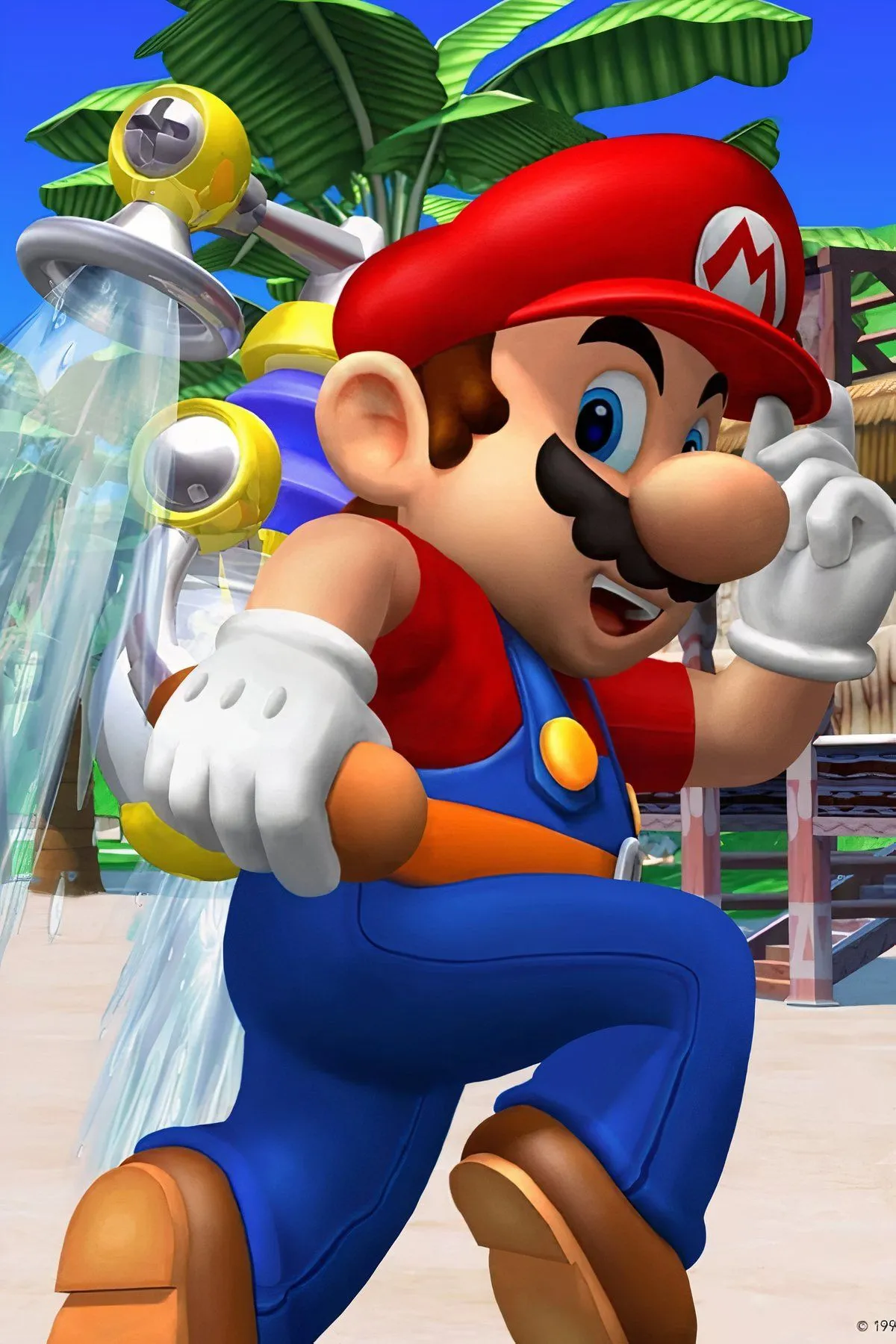 Bưu thiếp trong phần credit của Super Mario Sunshine, 'Thanks for Playing!'