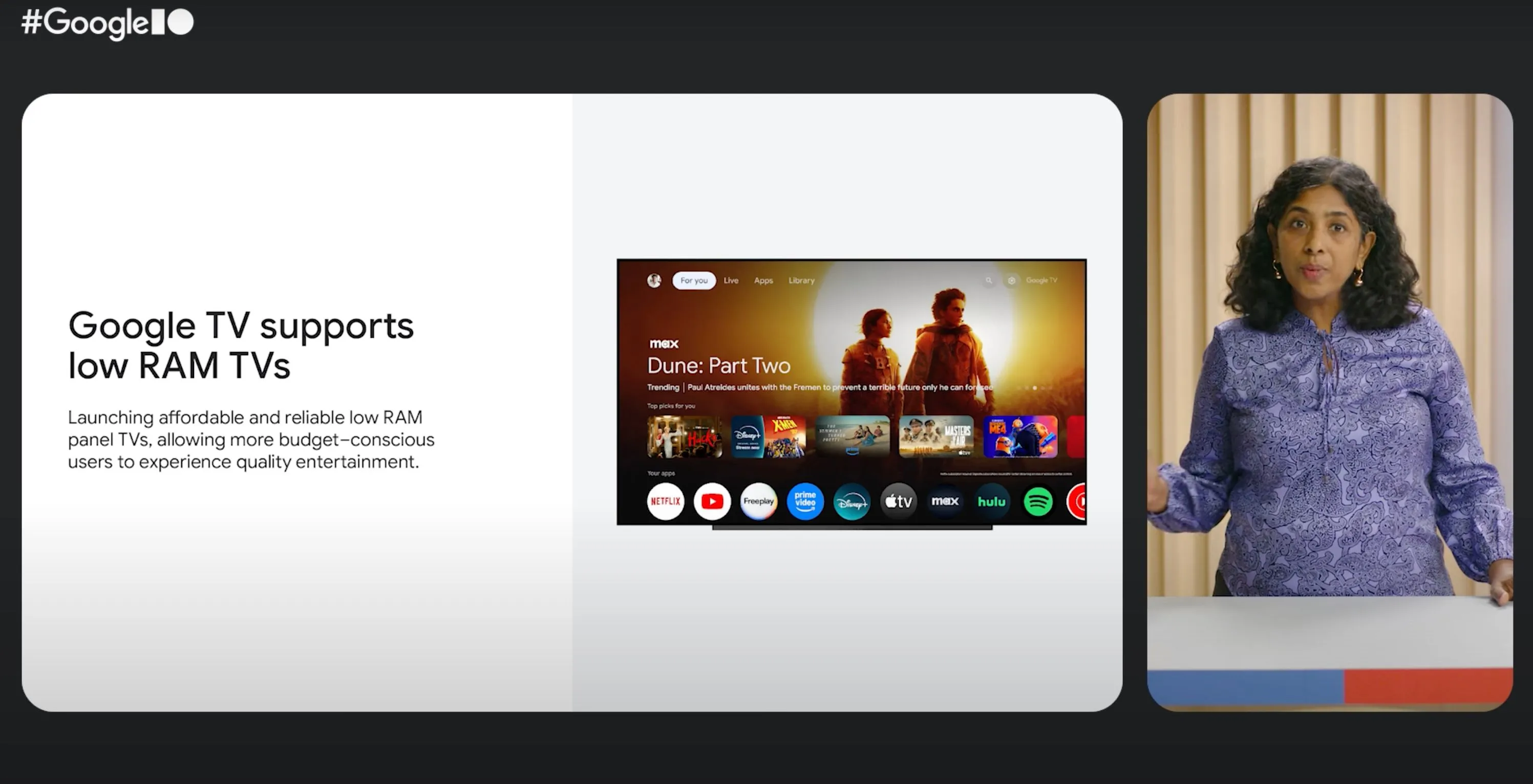 Các nhà phát triển Google trình bày về tương lai của Google TV tại Google I/O 2025