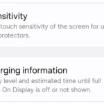 Cài đặt độ nhạy cảm ứng màn hình trên Galaxy S25 giúp tối ưu trải nghiệm khi dùng miếng dán
