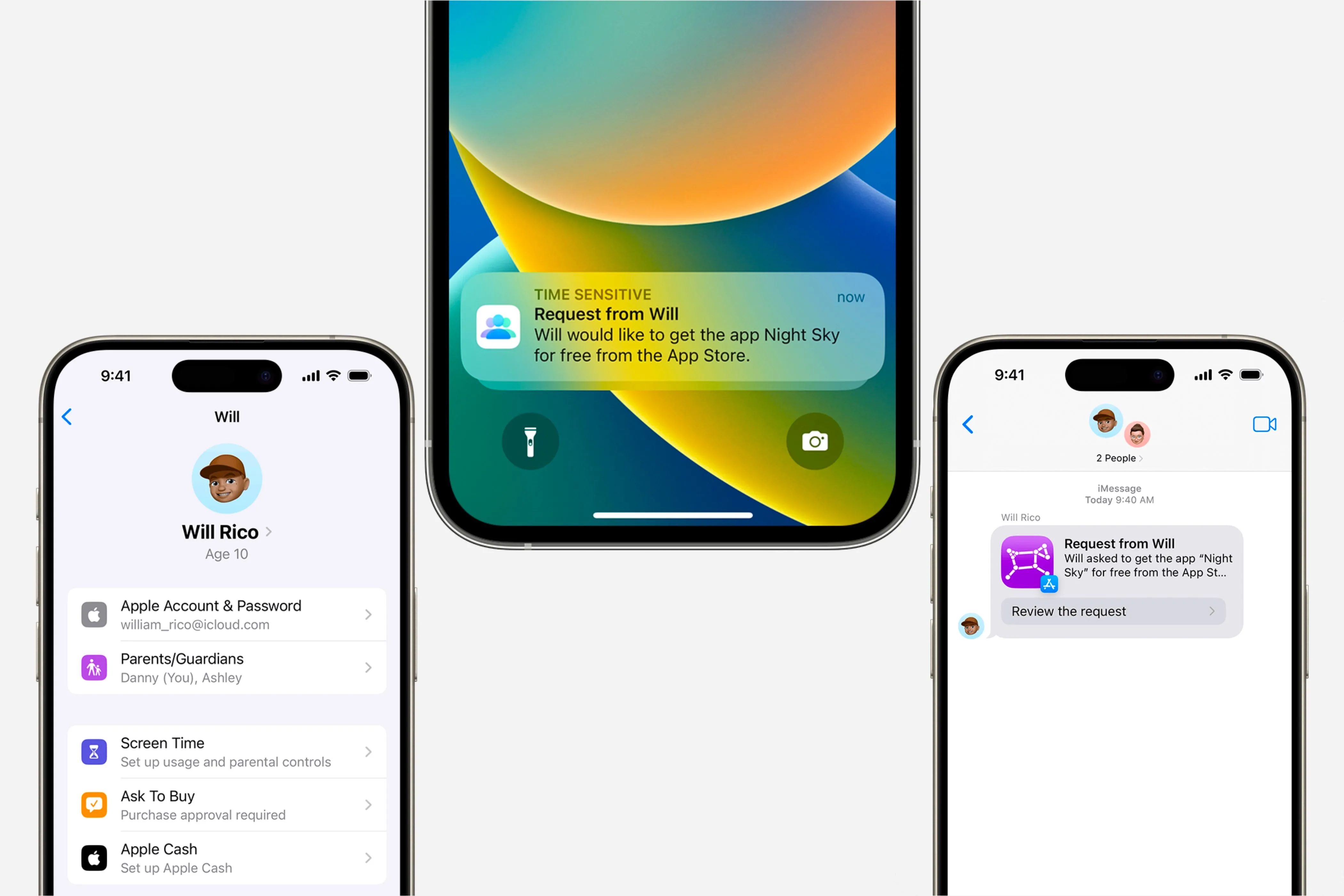 Cài đặt và thông báo tính năng Hỏi để mua (Ask to Buy) trên iPhone giúp phụ huynh kiểm soát giao dịch của trẻ em.