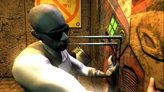 Cảnh quay chính thức từ game The Chronicles of Riddick: Escape From Butcher Bay, minh họa chất lượng đồ họa và gameplay tiên tiến thời bấy giờ.