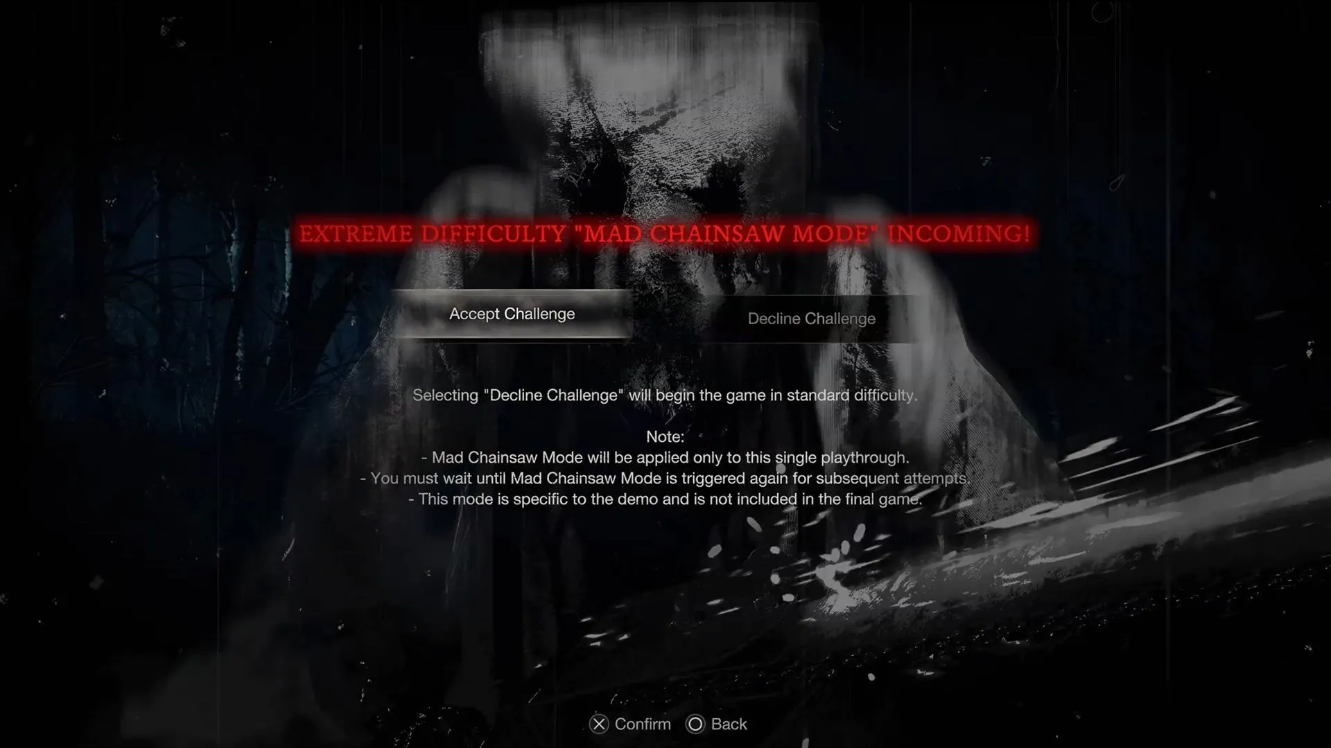 Chế độ Mad Chainsaw trong bản demo Resident Evil 4 (2023)