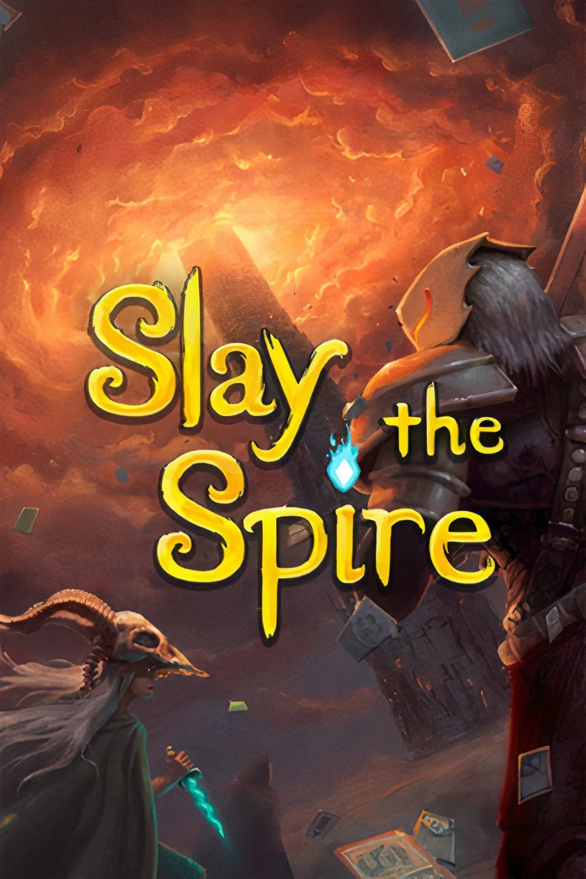 Giao diện chơi game Slay the Spire với các thẻ bài và nhân vật