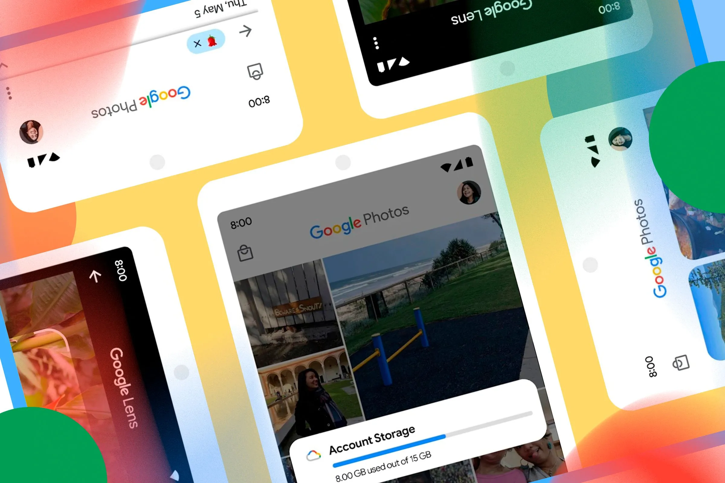 Giao diện duyệt ảnh trên điện thoại với Google Photos
