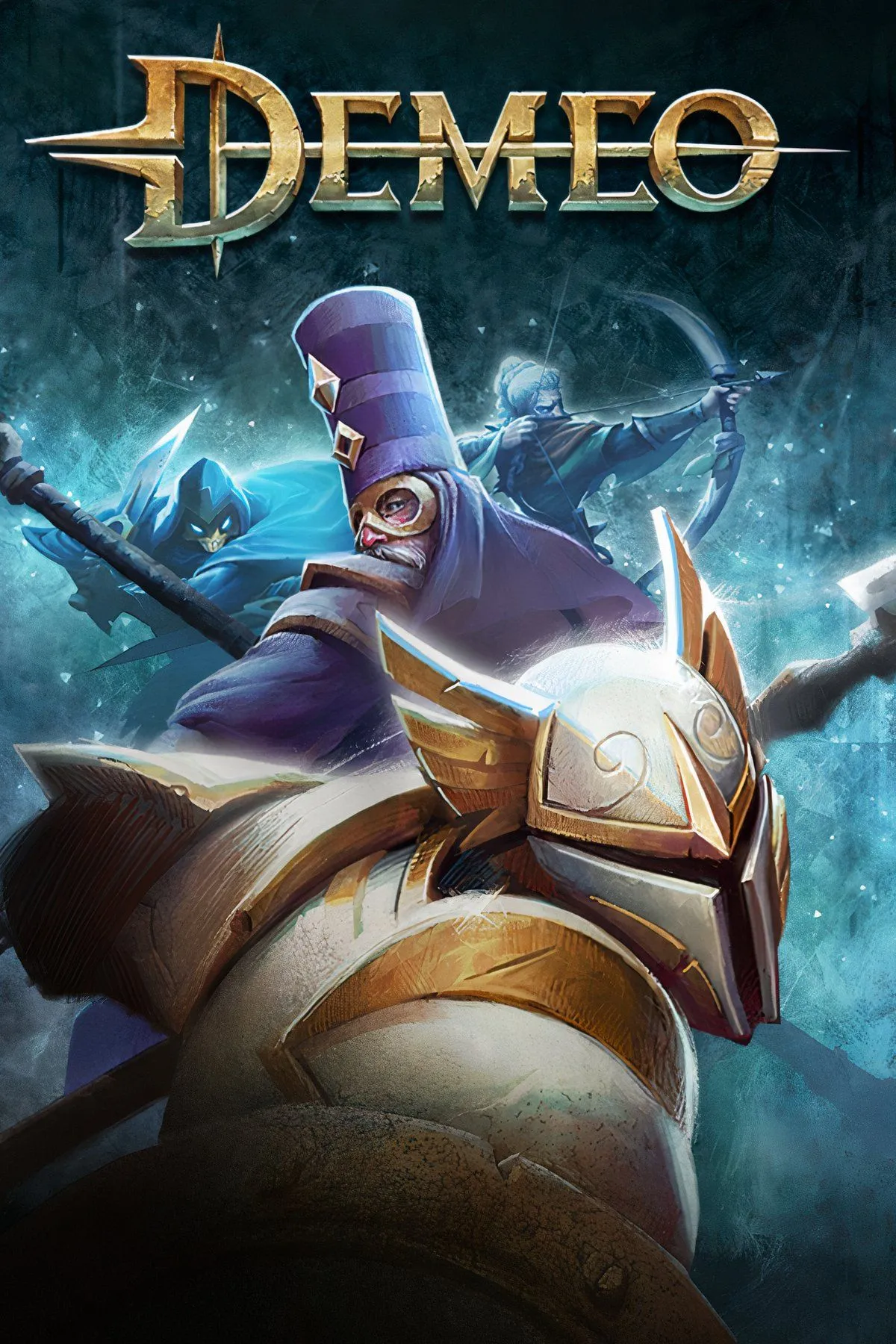 Giao diện game Demeo trong thực tế ảo với bàn cờ 3D sống động