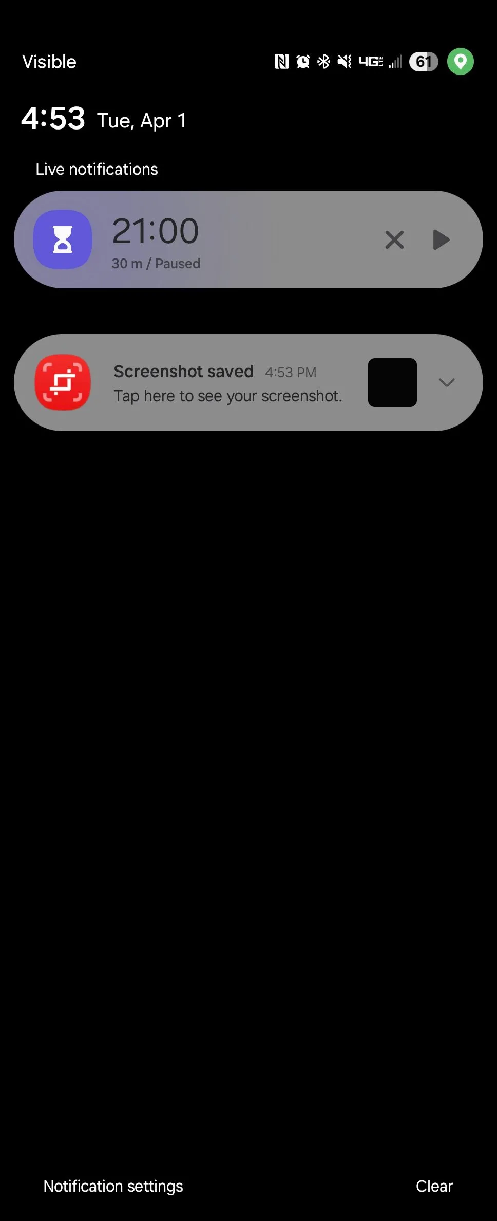 Giao diện thông báo mới trong One UI 7 trên Samsung Galaxy Z Fold 6, hiển thị bố cục được cải tiến
