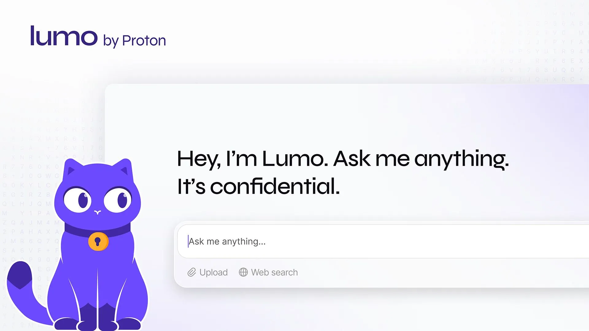 Giao diện trợ lý AI Lumo của Proton với biểu tượng lá chắn bảo mật.