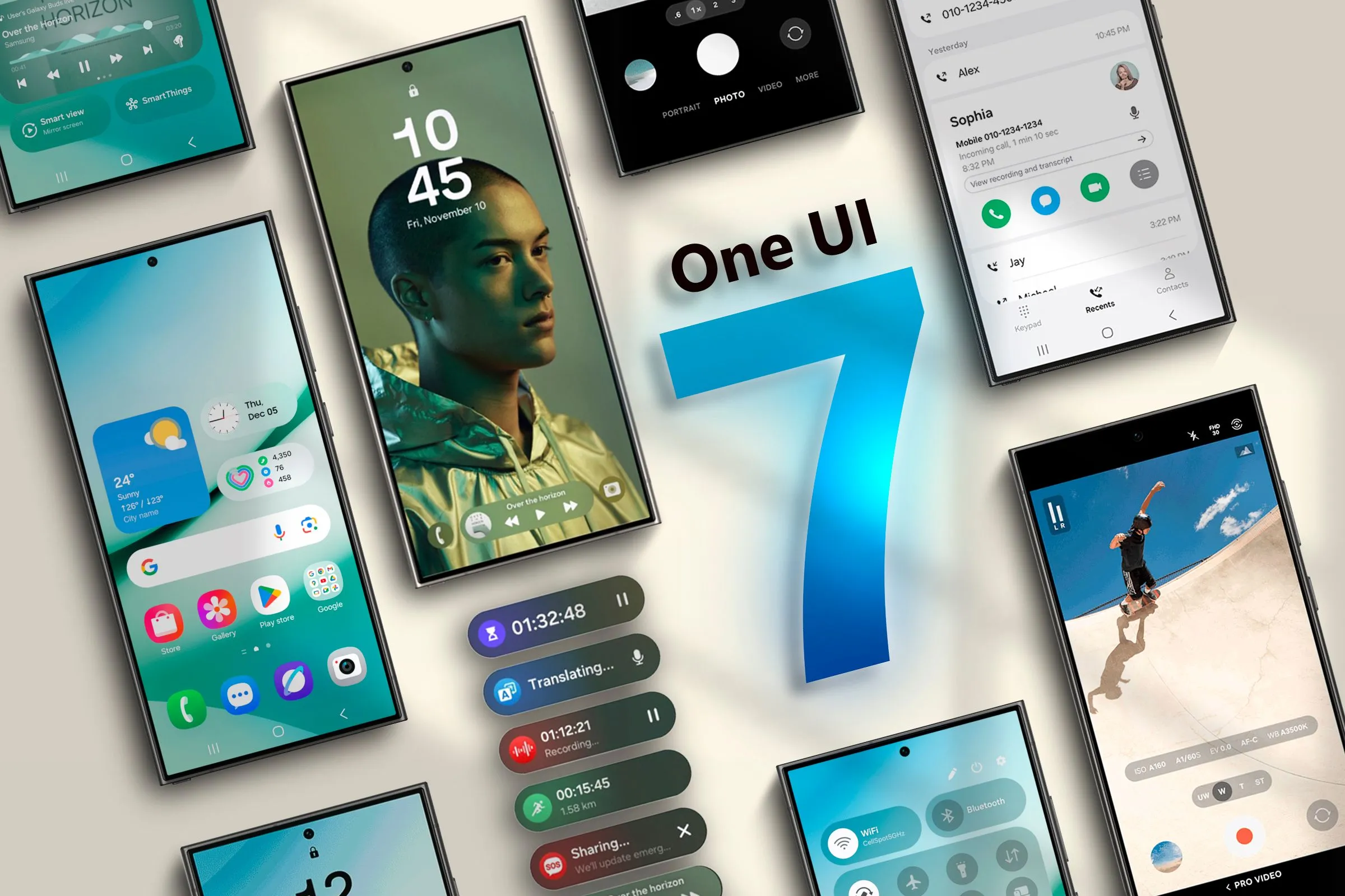 Giao diện tùy biến màn hình khóa sâu hơn trên One UI 7 của dòng Galaxy S24