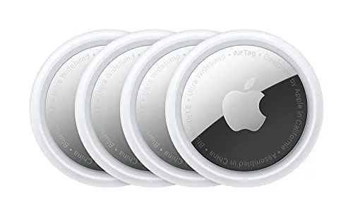 Gói 4 thiết bị định vị Apple AirTag và phụ kiện móc khóa