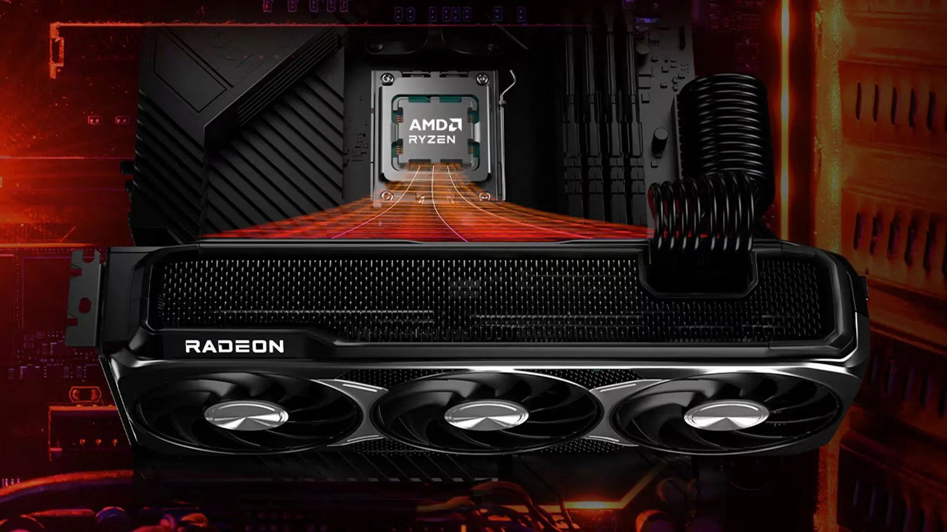 Hình ảnh cận cảnh chip GPU của card đồ họa AMD RX 9000 series