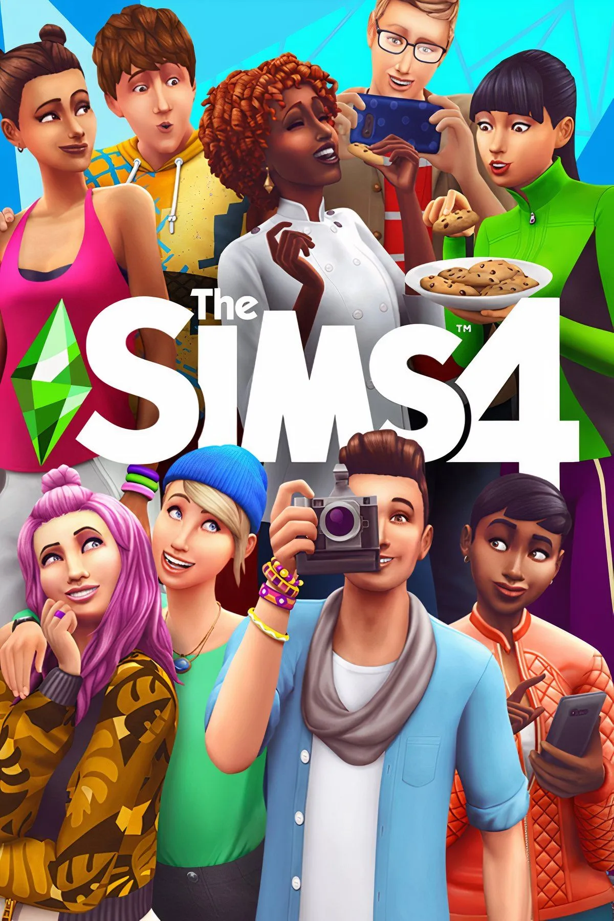 Hình ảnh cắt ghép từ game The Sims, thể hiện các khoảnh khắc xây dựng, sinh hoạt và có thể là những tình huống trớ trêu.