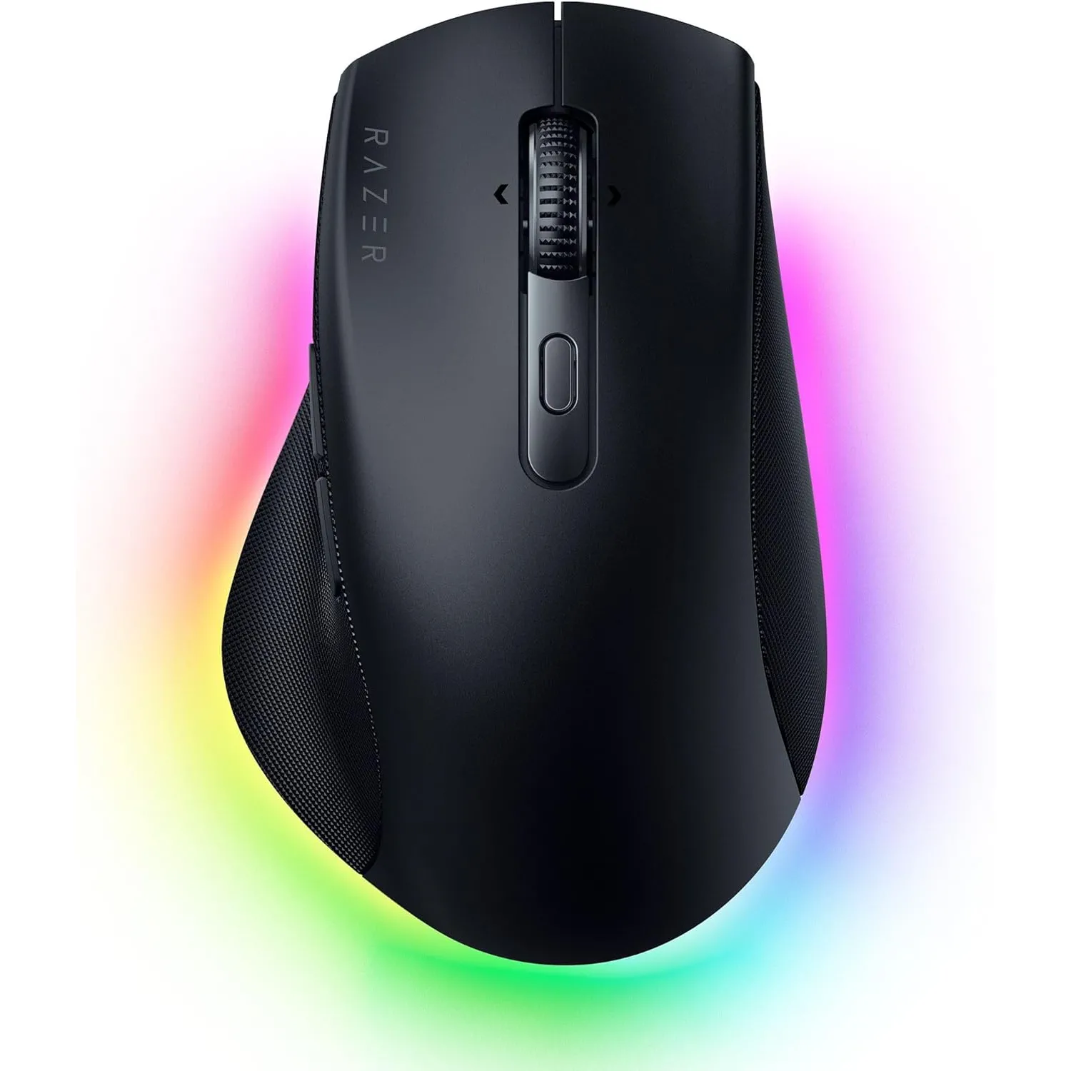 Hình ảnh chuột Razer Pro Click V2 màu đen, thiết kế công thái học từ góc nhìn bên trái