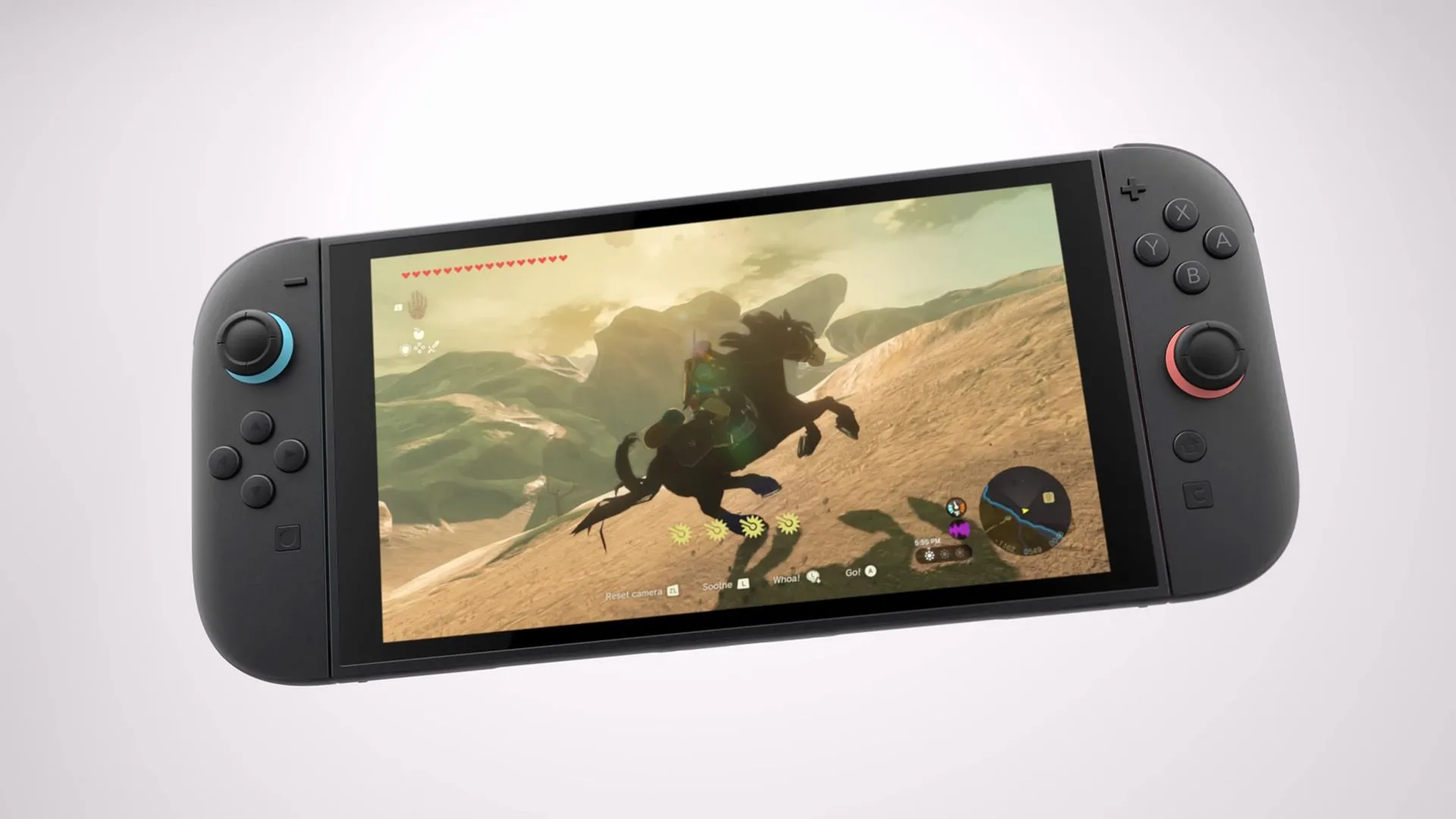 Hình ảnh concept máy chơi game Nintendo Switch 2 với khả năng đọc NFC, mở ra tiềm năng hồi sinh dòng game Toys-to-Life.