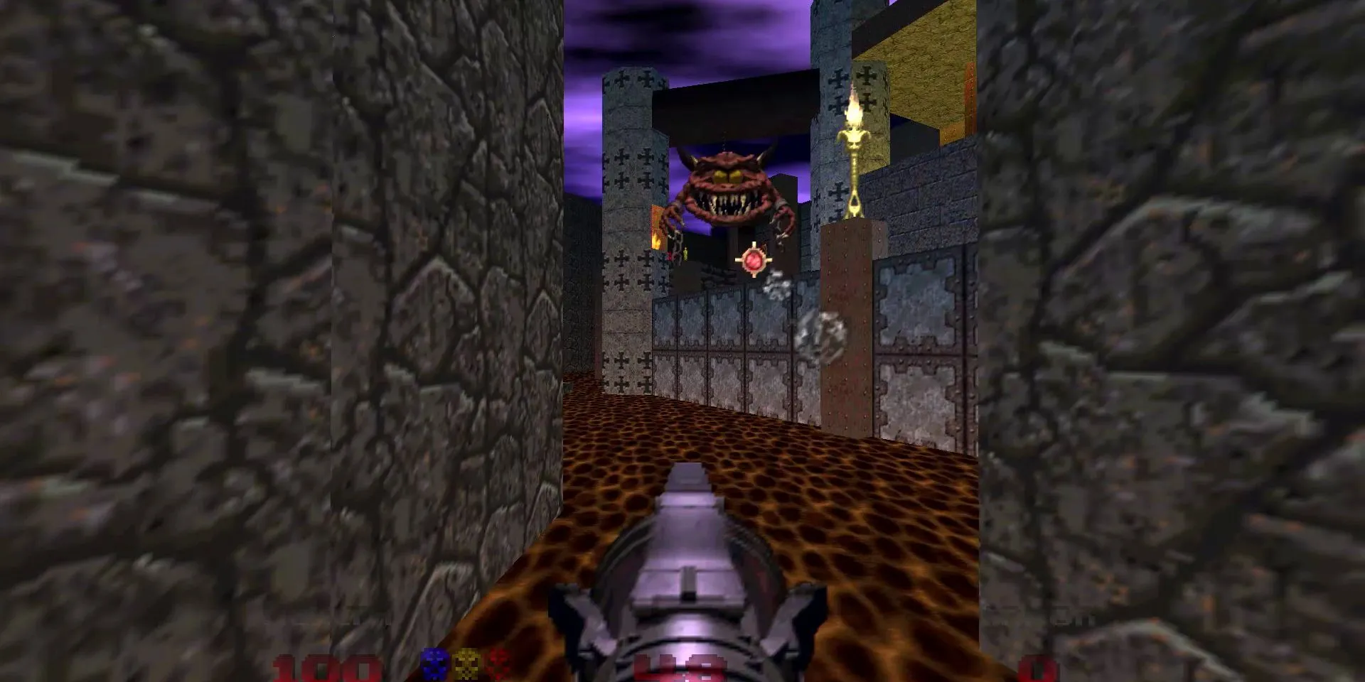 Hình ảnh gameplay Doom 64 trên Chromebook Plus