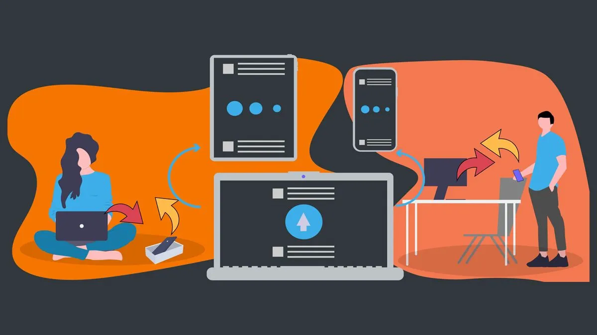 Hình ảnh logo và giao diện đặc trưng của ứng dụng KDE Connect, một giải pháp kết nối điện thoại và máy tính Linux.