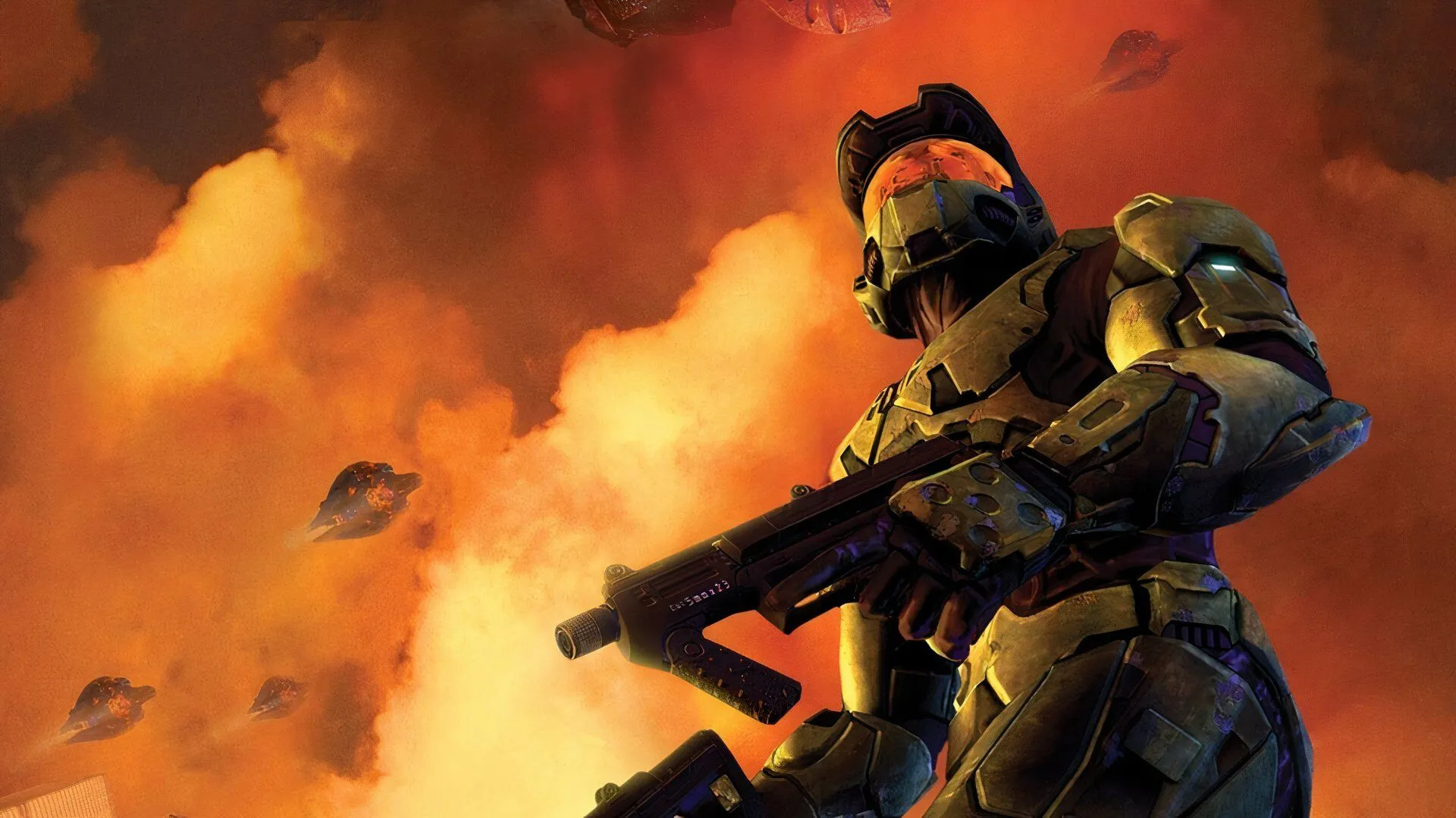 Hình ảnh nhân vật Master Chief từ game Halo 2, biểu tượng của thương hiệu Xbox.