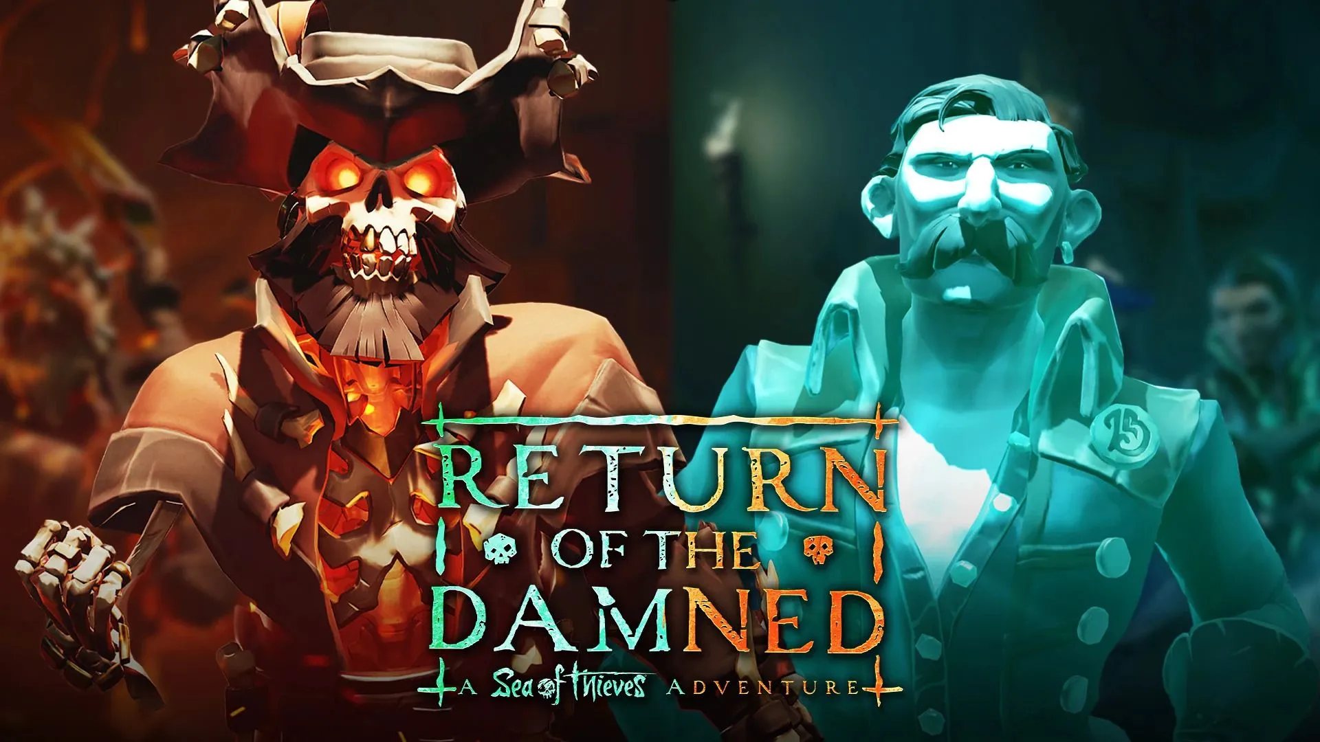 Hình ảnh quảng bá sự kiện Return of the Damned Adventure trong Sea of Thieves