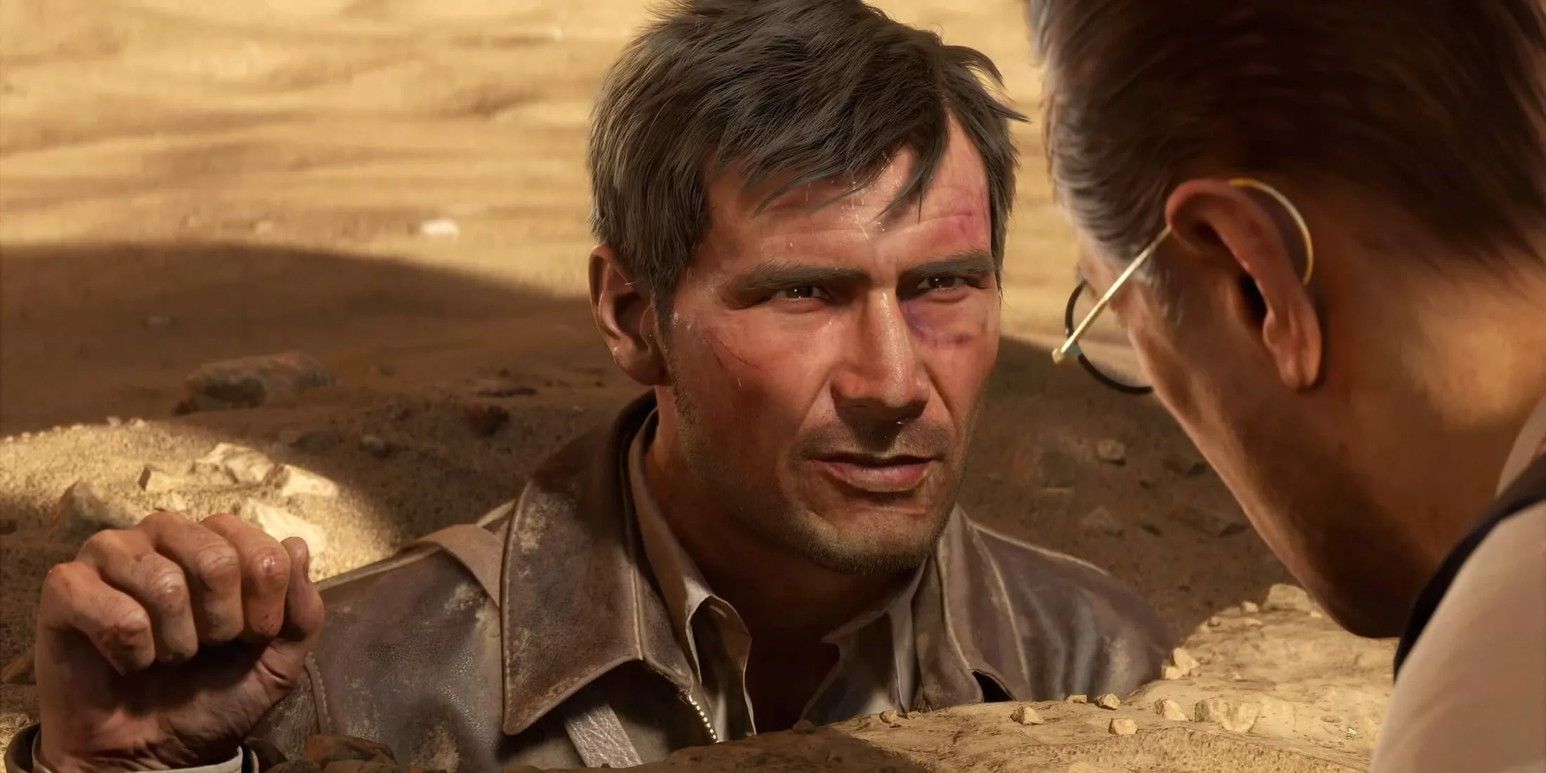 Hình ảnh trong game Indiana Jones and the Great Circle, thể hiện chất lượng đồ họa và thiết kế nhân vật trong một tựa game chuyển thể bom tấn.