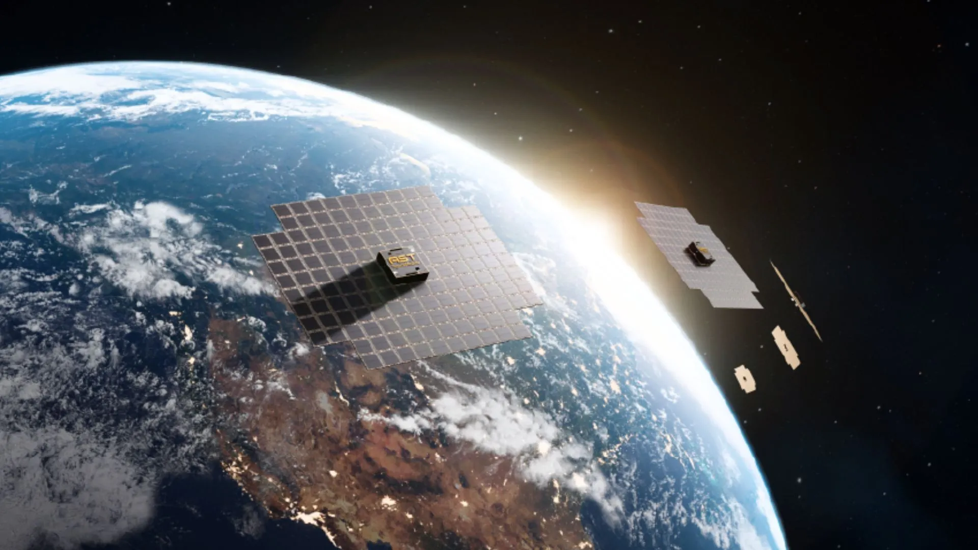 Hình ảnh vệ tinh AST SpaceMobile đang truyền dữ liệu video