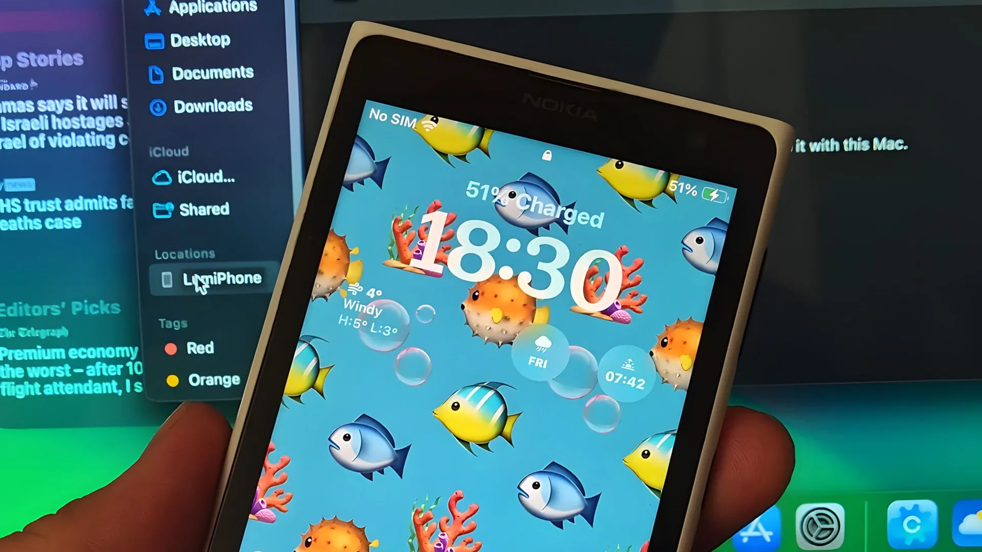 iPhone được tùy biến trong vỏ bọc giống Nokia Lumia 1020 màu vàng
