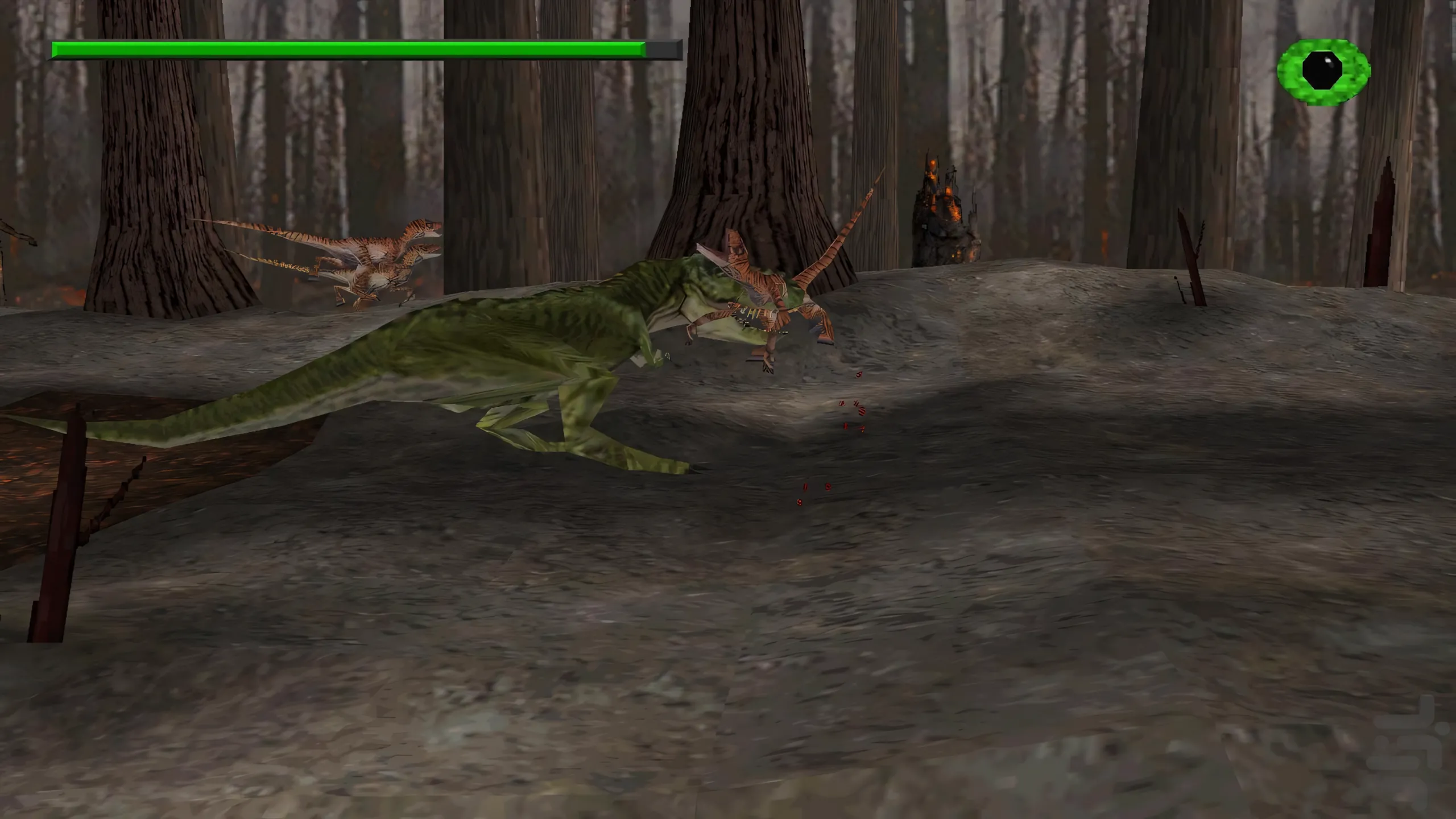 Khủng long T-Rex trong tựa game The Lost World: Jurassic Park trên PlayStation 1