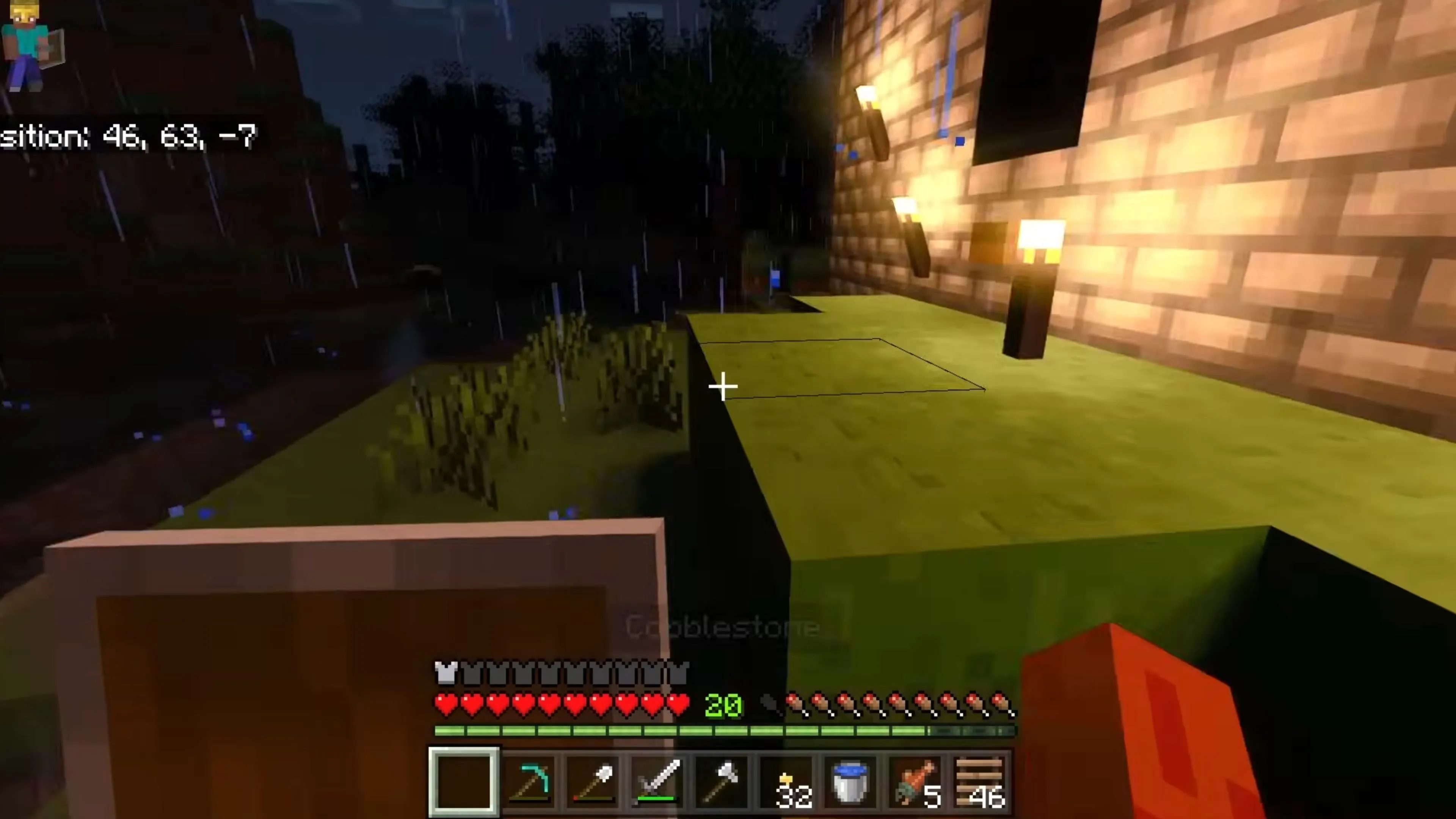 Lâu đài hùng vĩ được xây dựng trong Minecraft, với kiến trúc phức tạp và môi trường xanh tươi