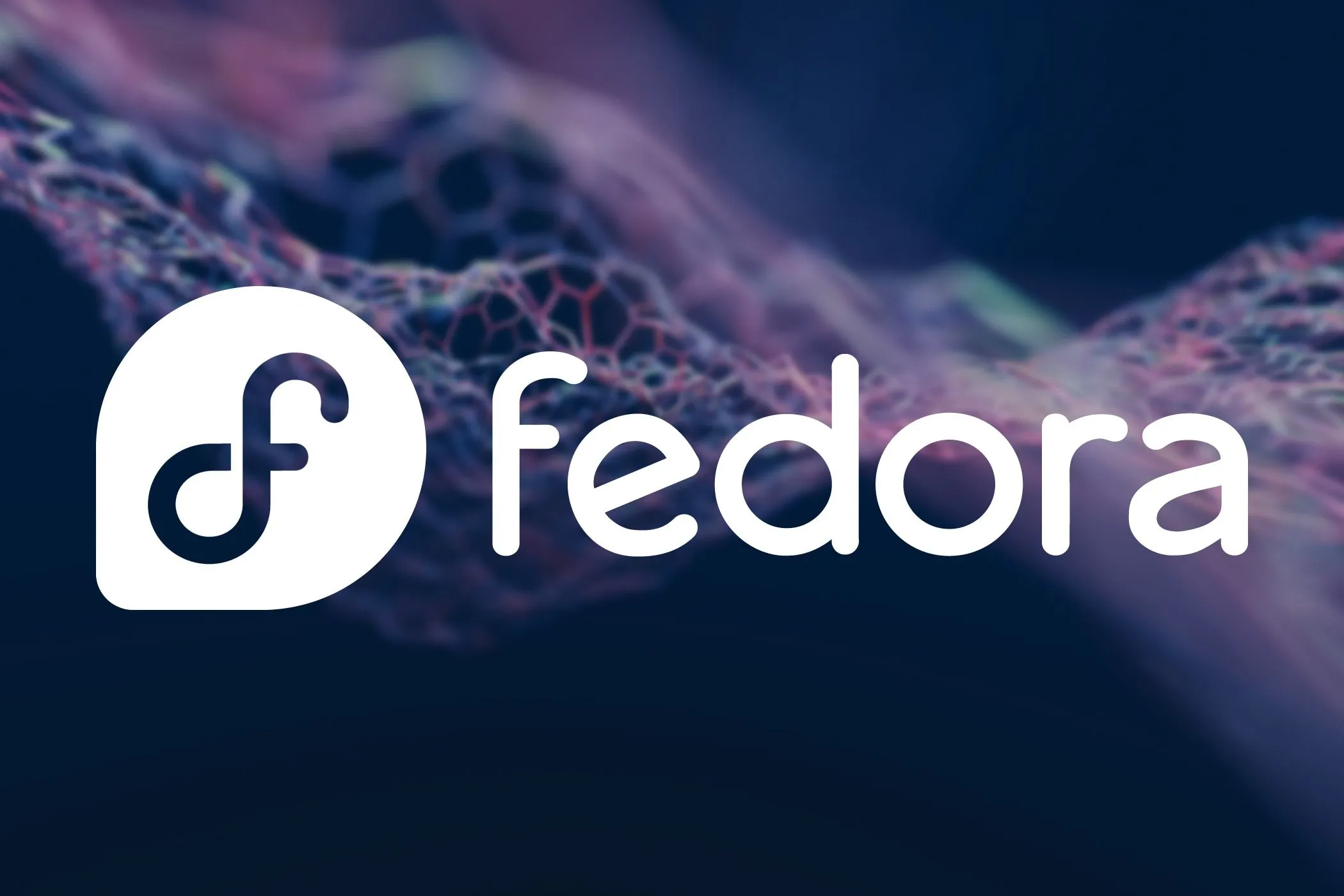 Logo Fedora Linux trên nền tối