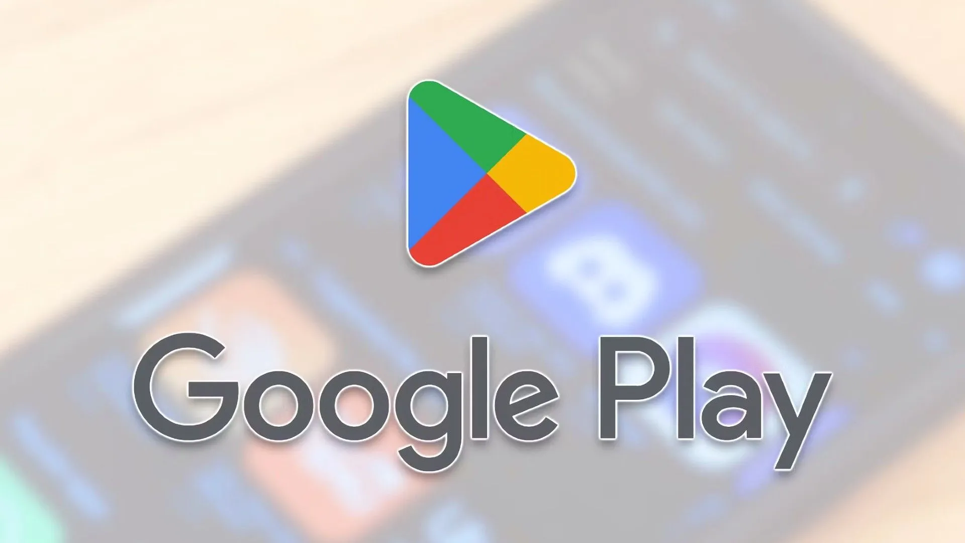 Logo Google Play Store nổi bật trên màn hình điện thoại Android