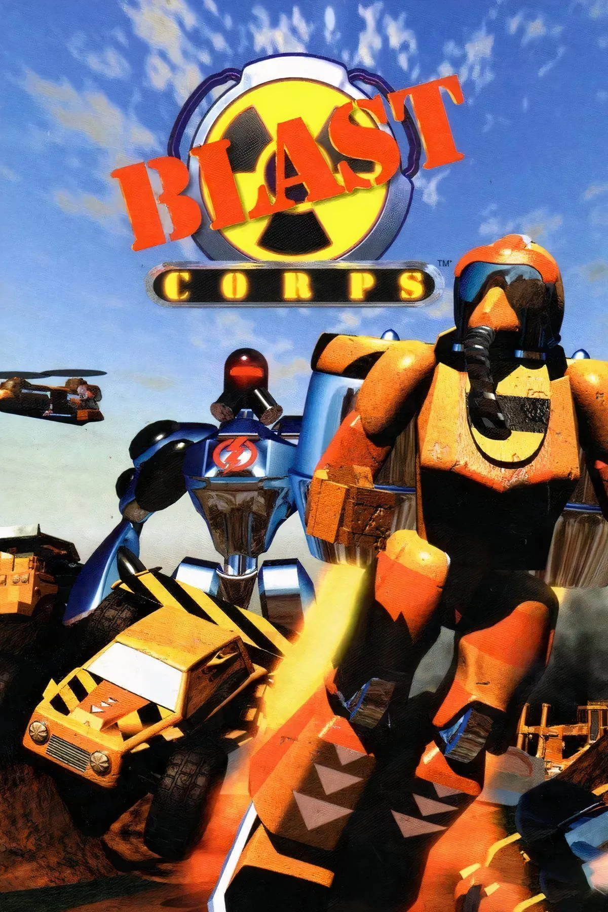 Màn hình kết quả 'You Can Stop Now' trong Blast Corps sau khi hoàn thành tất cả huy chương Platinum