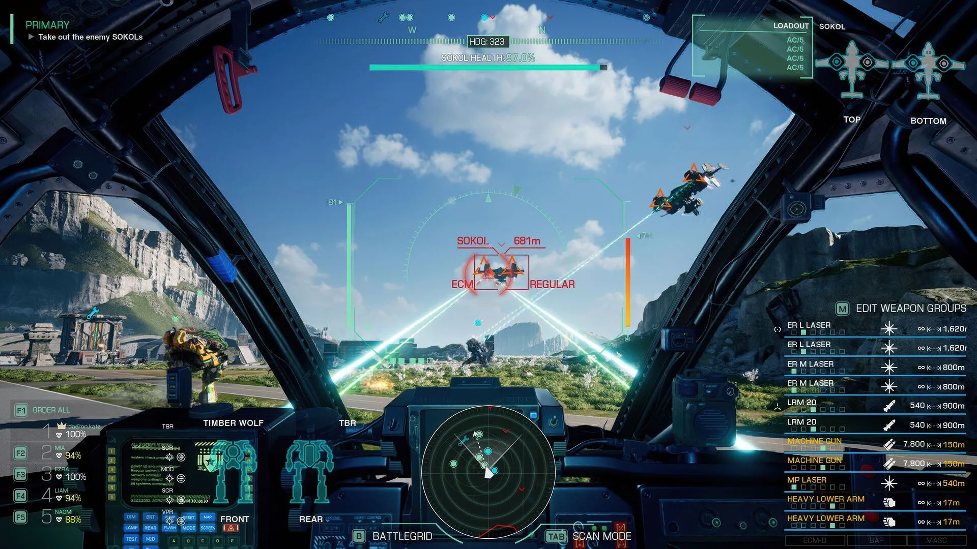 MechWarrior 5 Mercenaries cockpit