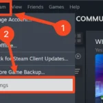 Menu cài đặt Steam hiển thị tùy chọn Remote Play