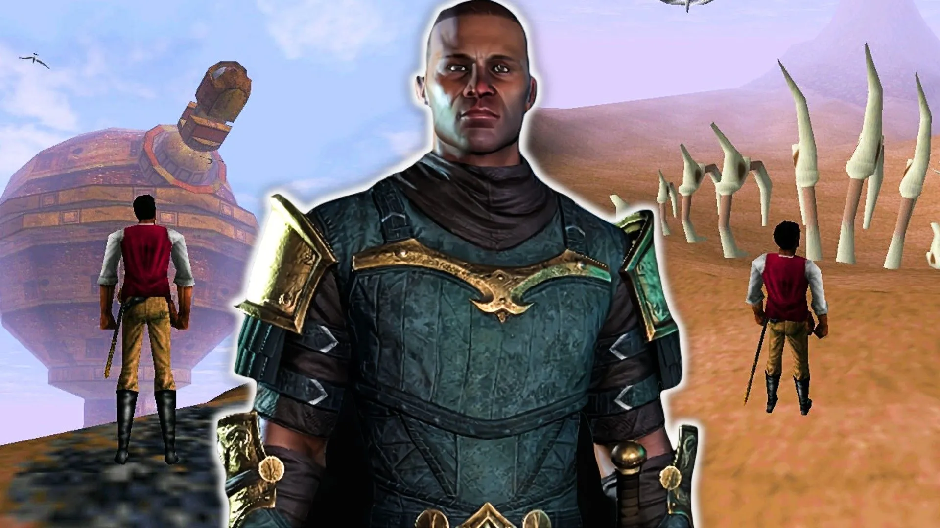 Minh họa lối chơi và nhân vật trong series The Elder Scrolls, thể hiện chiều sâu của vũ trụ game.