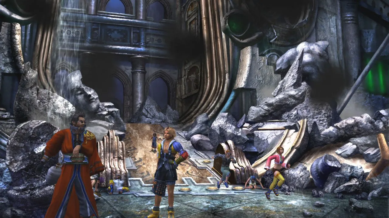 Nhân vật Lulu trong Final Fantasy X với bộ trang phục nhiều dây lưng độc đáo