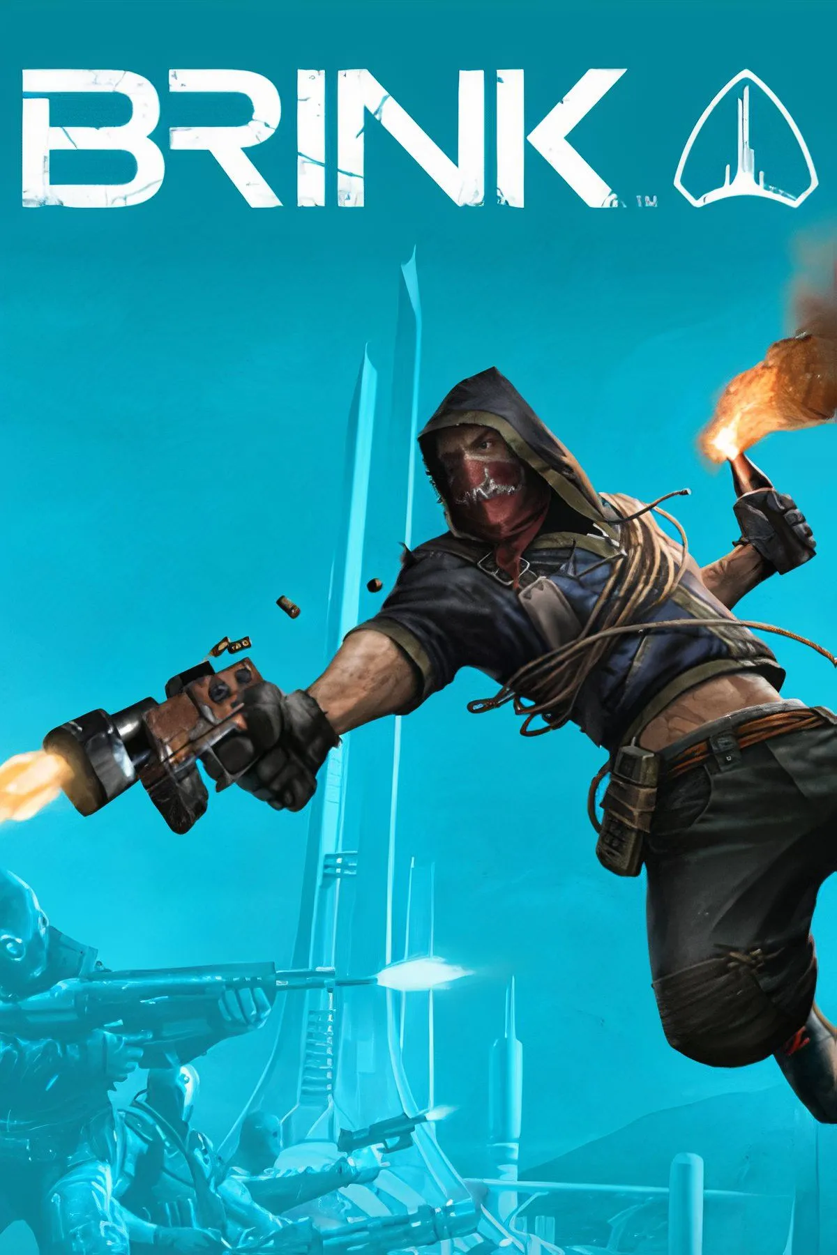 Nhân vật người lính trong game bắn súng góc nhìn thứ nhất Brink, nổi bật với các lỗi kỹ thuật nghiêm trọng khi ra mắt