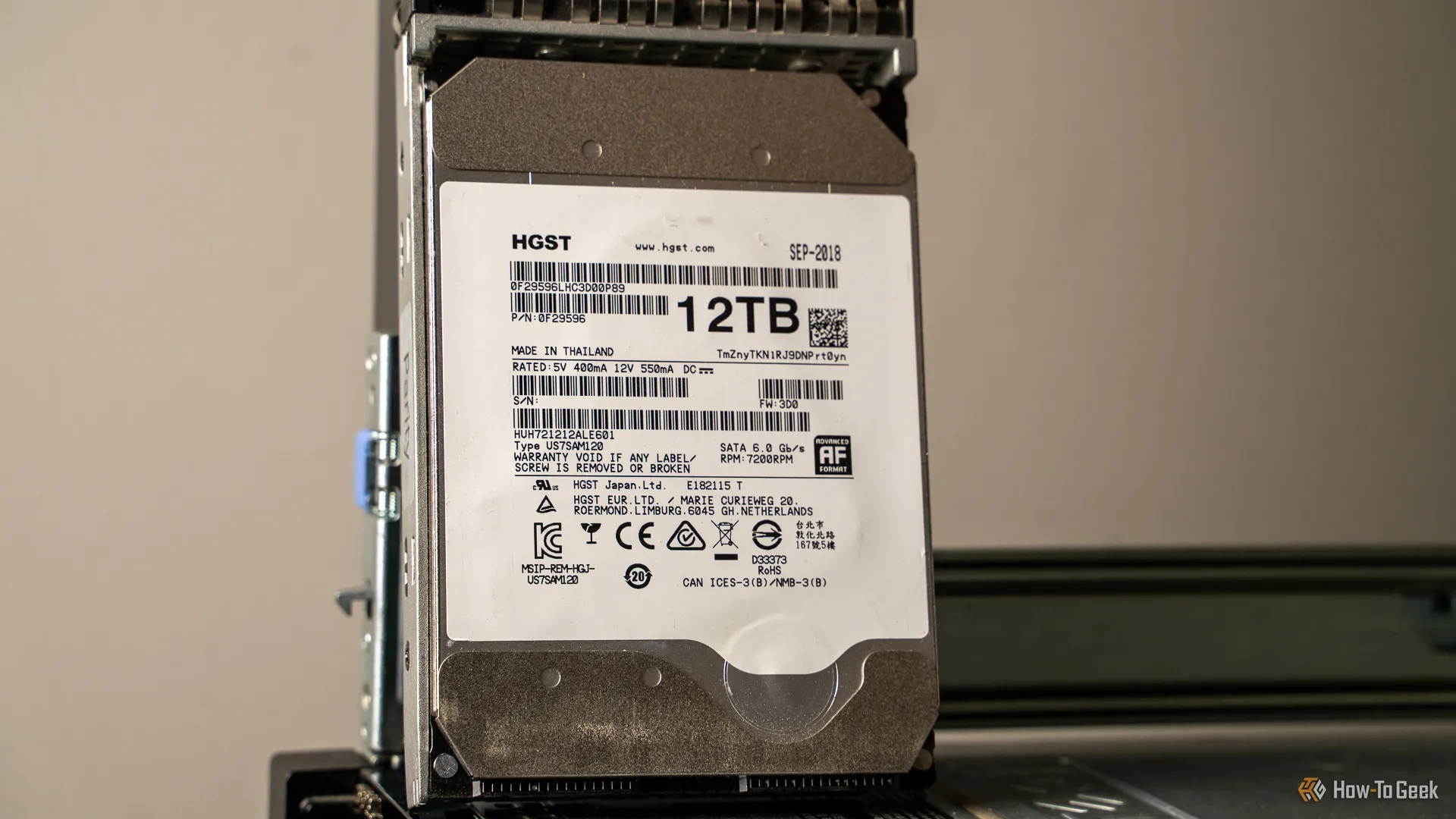 Ổ cứng HGST 12TB Helium đã được chứng nhận lại