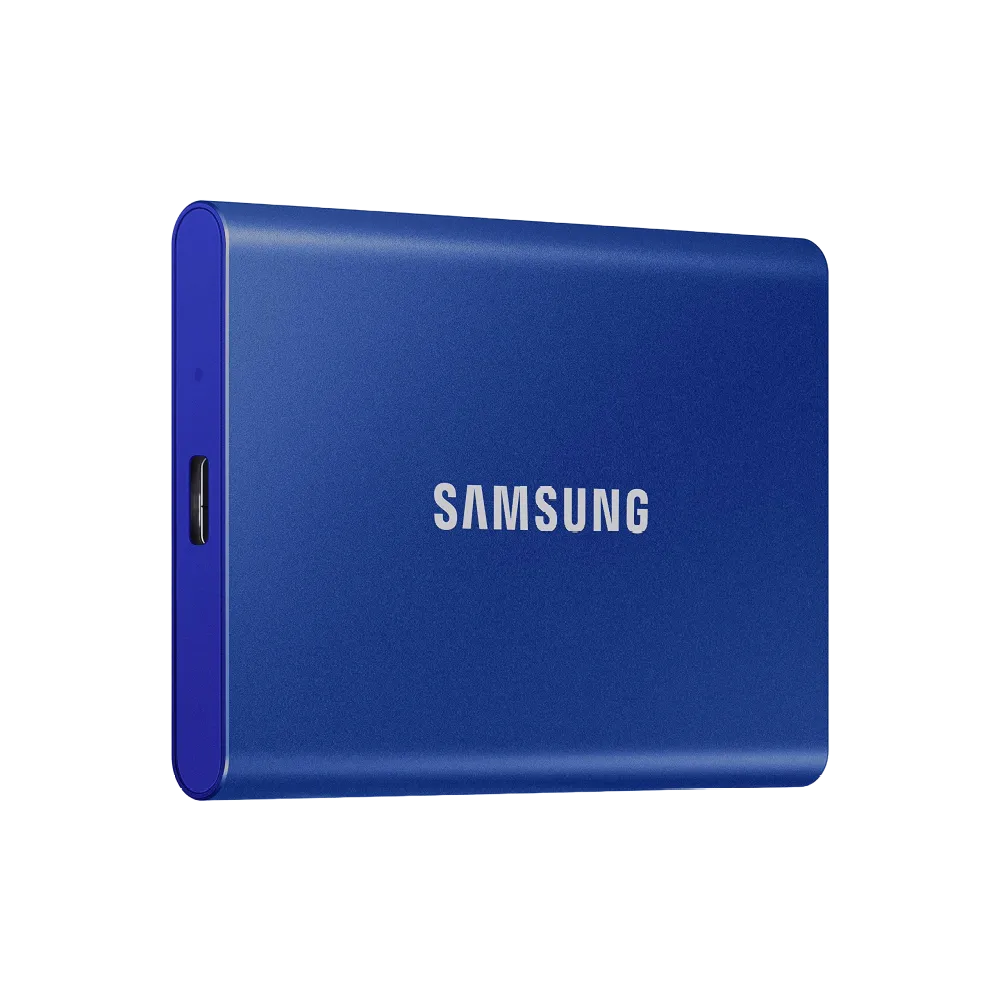 Ổ cứng SSD di động Samsung T7 màu đen, một thiết bị lưu trữ nhanh chóng lý tưởng để tạo USB cài đặt Linux