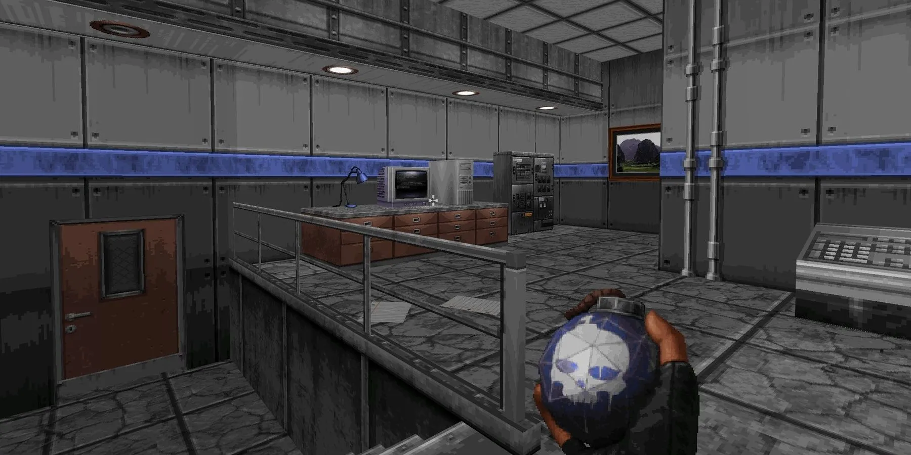 Shelly Harrison chiến đấu trong game Ion Fury với đồ họa engine Build ấn tượng