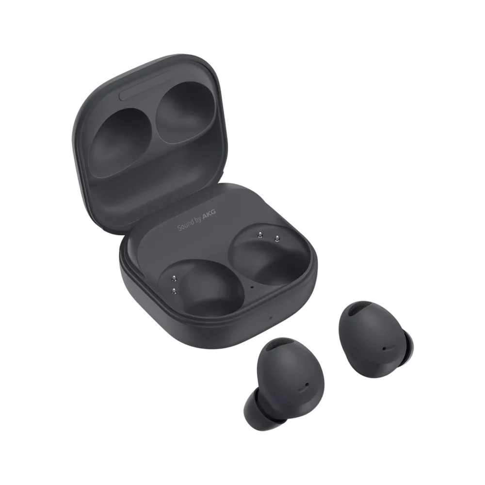 Tai nghe Samsung Galaxy Buds2 Pro màu đen trong hộp sạc, phù hợp với hệ sinh thái Samsung