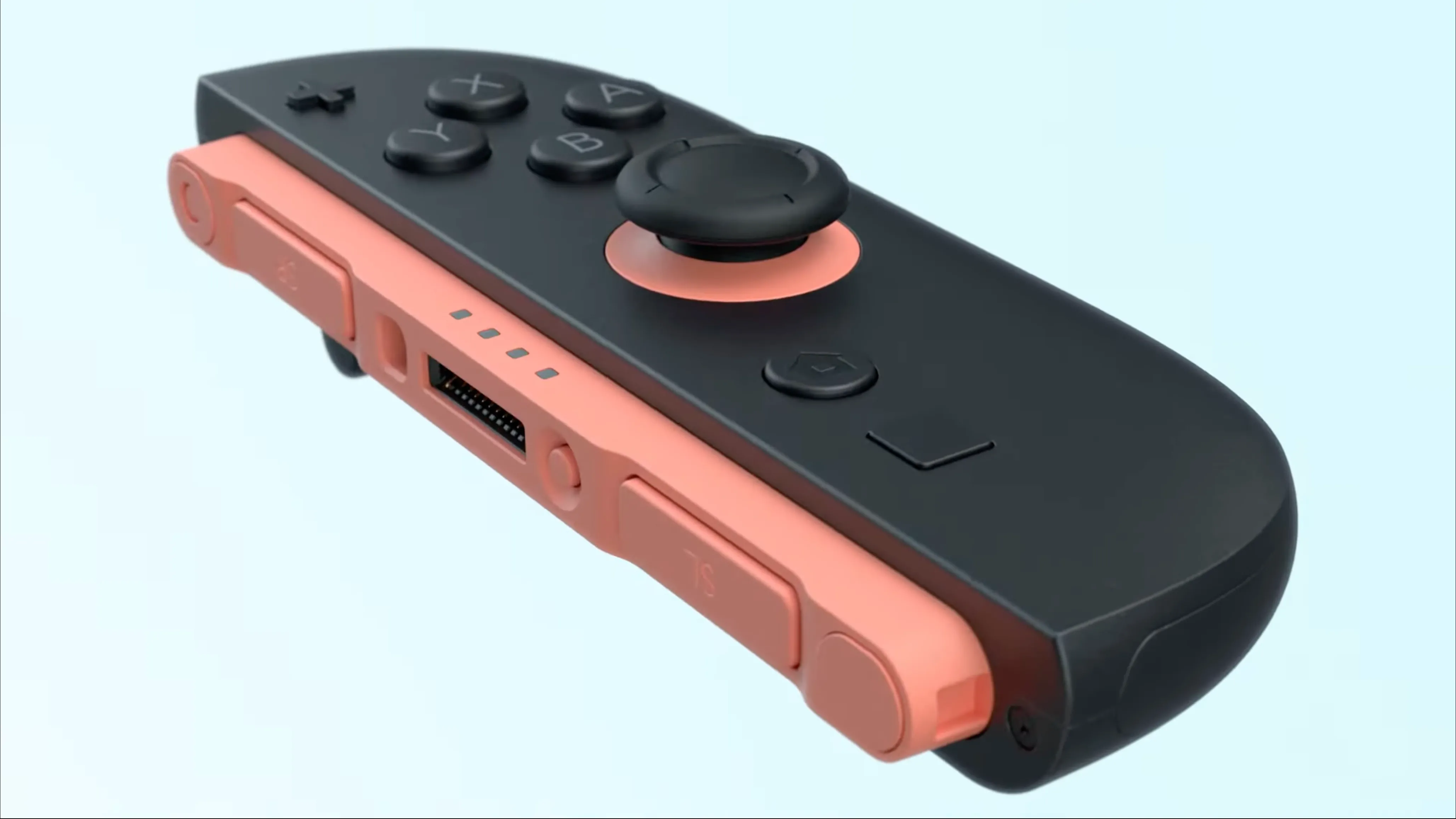 Tay cầm Joy-Con của Nintendo Switch 2 với các nút SL và SR lớn hơn