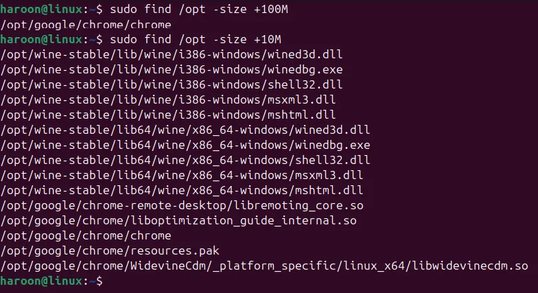 Tìm các file có kích thước lớn hơn 100MB bằng lệnh find trong Linux