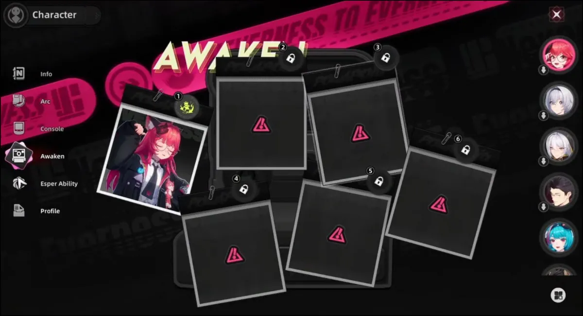 Tính năng Awaken (Thức Tỉnh) nhân vật thông qua việc quay gacha trong Neverness to Everness