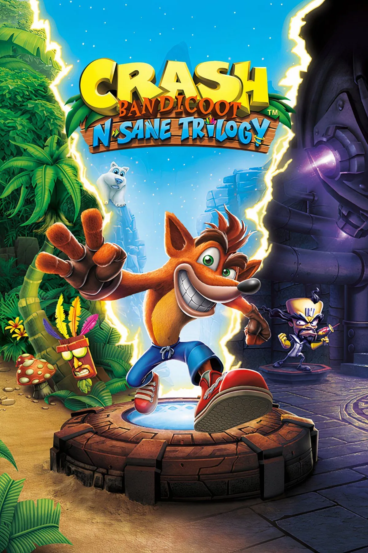 Tổng hợp cảnh game Crash Bandicoot N. Sane Trilogy, minh họa sự phát triển đồ họa game.