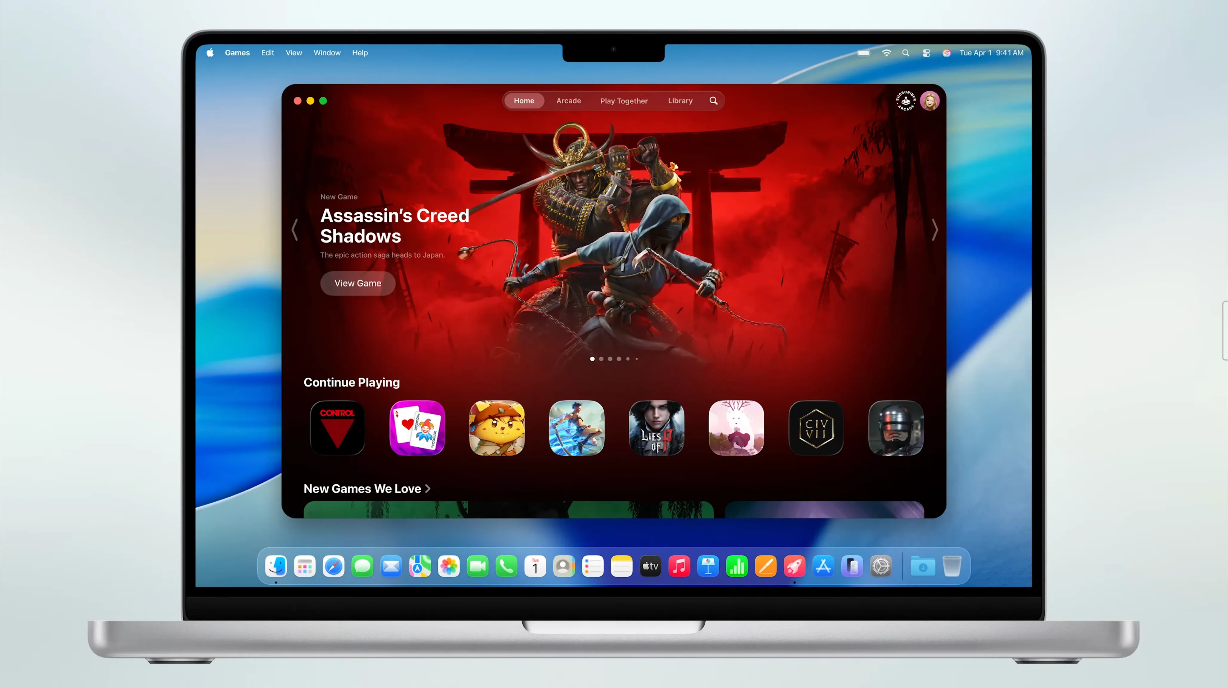Ứng dụng Games mới trên macOS 26 Tahoe